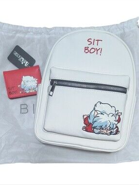Inuyasha Sit Boy Mini Backpack and Cardholder